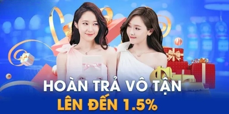 Hoàn trả cược mỗi ngày lên tới 1,5% cho mọi hội viên